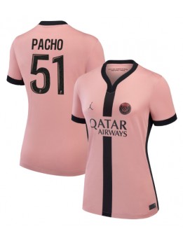 Paris Saint-Germain Willian Pacho #51 Ausweichtrikot für Frauen 2024-25 Kurzarm